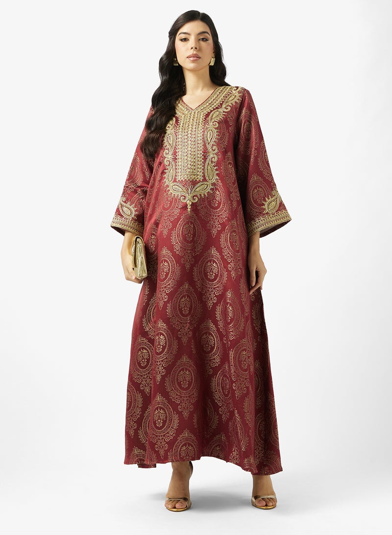 Khizana Embroidered Jalabiya - Image 4